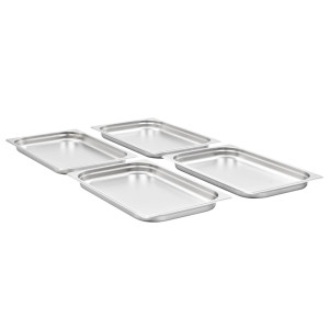 Recipiente Gastronorm 4 Buc. Gn 1/1 40 Mm Oțel Inoxidabil