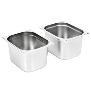 Recipiente Gastronorm 2 Buc. Gn 1/2 200 Mm Oțel Inoxidabil