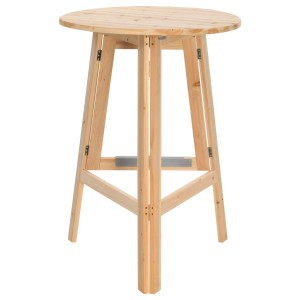 Masă De Bar Pliabilă, 78 Cm, Lemn De Brad
