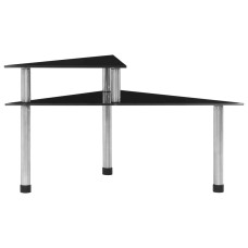 Raft De Bucătărie Negru, 49,5X35X26 Cm, Sticlă Securizată