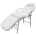 Scaun Tratament Facial, Piele Artificială, 185X78X76 Cm, Alb