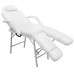 Scaun Tratament Facial, Piele Artificială, 185X78X76 Cm, Alb