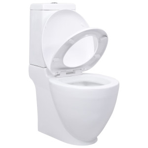 Toaletă, Alb, Ceramică, Flux De Apă În Spate