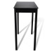 Masă De Bar Cu 4 Scaune De Bar, Negru Masă De Bar Cu 4 Scaune De Bar, Negru