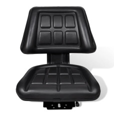 Scaun De Tractor Cu Spătar, Negru