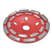 Disc Diamantat Tip Cupă, Cu Două Rânduri, 180 Mm