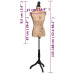 Bust Expunere Haine Damă, Maro/Negru, Manechin Croitorie, Iută