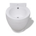 Bideu Rotund Pe Pardoseală, Ceramică Calitate Superioară, Alb