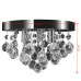 Candelabru Cu Cristale, Design Cromat