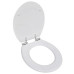 Capac Wc Cu Închidere Silențioasă Alb Mdf Design Simplu