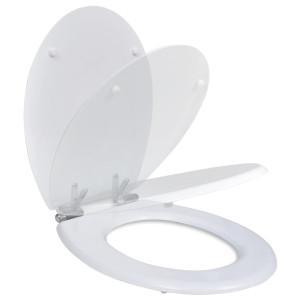 Capac Wc Cu Închidere Silențioasă Alb Mdf Design Simplu