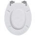 Capac Wc Cu Închidere Silențioasă Alb Mdf Design Simplu