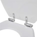 Capac Wc Cu Închidere Silențioasă Alb Mdf Design Simplu