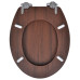Capac Wc Cu Închidere Silențioasă Maro Mdf Design Simplu