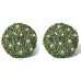 Arbuști Ornamentali Artificiali, 27 Cm Cu Led-Uri Solare, 2 Buc