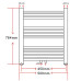 Radiator Port-Prosop Încălzire Centrală Baie 500X764 Mm Curbat