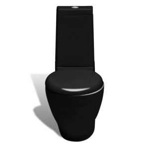 Set De Toaletă & Bideu, Negru, Ceramică