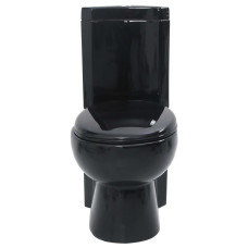 Vas Toaletă Din Ceramică, Wc Baie De Colț, Negru