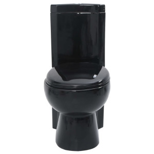 Vas Toaletă Din Ceramică, Wc Baie De Colț, Negru