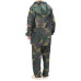Costum De Ploaie, 2 Piese, Imprimeu Camuflaj, Cu Glugă, L