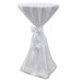 Husă De Masă Albă, 60 Cm, Cu Fundă, 2 Buc
