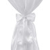 Husă De Masă Albă, 70 Cm, Cu Fundă, 2 Buc