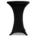 Husă De Masă Cu Picior Ø60 Cm, 2 Buc., Negru, Elastic
