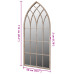Oglindă De Grădină Arcadă Gotică 50X115 Cm Interior & Exterior