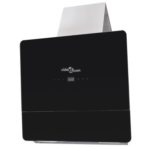 Hotă De Bucătărie, Negru, 600 Mm, Sticlă Securizată, Cu Afișaj