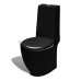 Set Toaletă Și Bideu Ceramică Negru