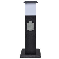 Priză De Alimentare Cu Lamă, Pentru Grădină, De Culoare Negru