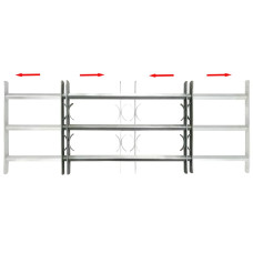 Grilaj De Siguranță Pentru Ferestre Cu 3 Bare Transversale 1000-1500Mm
