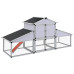 41323  Coteț De Găini Cu Zonă De Mișcare Și Repaus Aluminiu