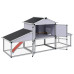41323  Coteț De Găini Cu Zonă De Mișcare Și Repaus Aluminiu