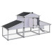 41323  Coteț De Găini Cu Zonă De Mișcare Și Repaus Aluminiu