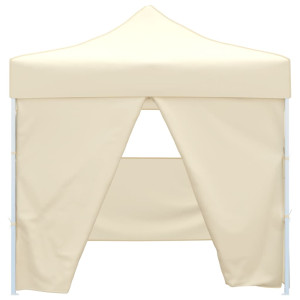 41464  Cream Foldable Tent 3 X 3 M With 4 Walls