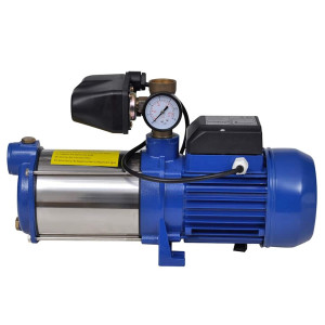 Pompă Cu Jet, Cu Manometru, Albastru, 1300 W, 5100 L/H