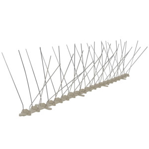Set Bandă Cu Țepi Antipăsări Cu 4 Rânduri, 6 Buc., Plastic, 3 M