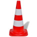 Conuri De Trafic Reflectorizante, Roșu Și Alb, 50 Cm, 10 Buc.