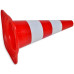 Conuri De Trafic Reflectorizante, Roșu Și Alb, 50 Cm, 10 Buc.