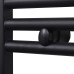 Radiator Port-Prosop Încălzire Centrală Baie Drept Negru 500 X 764 Mm
