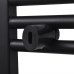 Radiator Port-Prosop Încălzire Centrală Baie Drept Negru 500 X 764 Mm