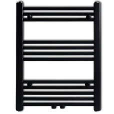 Radiator Port-Prosop Încălzire Centrală Baie Drept Negru 600 X 764 Mm