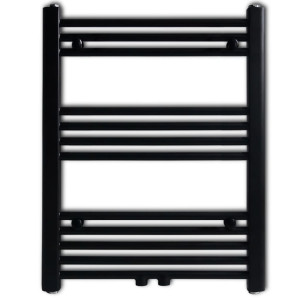 Radiator Port-Prosop Încălzire Centrală Baie Drept Negru 600 X 764 Mm