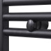 Radiator Port-Prosop Încălzire Centrală Baie Drept Negru 500 X 1160 Mm