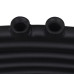 Radiator Port-Prosop Încălzire Centrală Baie, Curbat, Negru 480X480 Mm