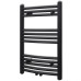 Radiator Port-Prosop Încălzire Baie, Curbat, Negru, 500 X 764 Mm