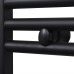 Radiator Port-Prosop Încălzire Baie, Curbat, Negru, 500 X 764 Mm