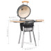 Grătar Kamado Cu Afumătoare Din Ceramică 81 Cm