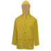 Costum De Ploaie Impermeabil Cu Glugă, Xxl, Galben, 2 Piese